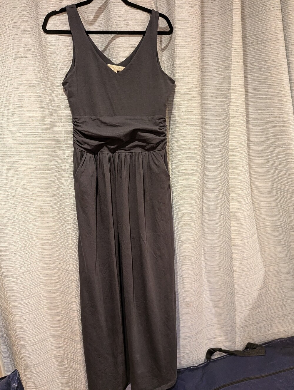 Synergy Organic Clothing Grey V-Neck Sleeveless Jumpsuit - L